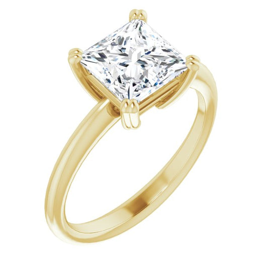 Princess Solitaire Ring