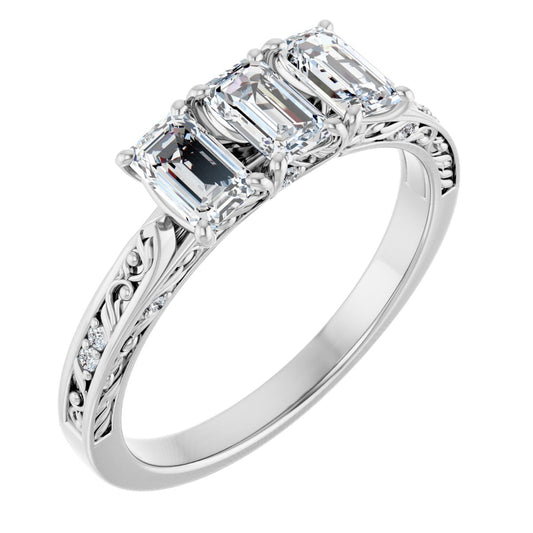 Radiant / Emerald Anniversary Band