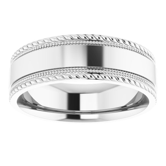 Platinum Patterned Edge Band