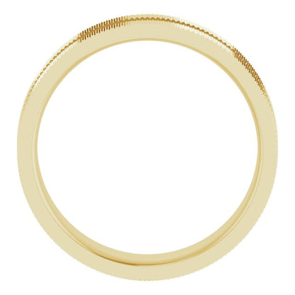 Yellow Gold Knurl Pattern Band