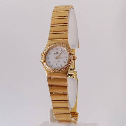 Omega Constellation 22.5 mm, Yellow Gold on Yellow Gold w/ Diamond Bezel