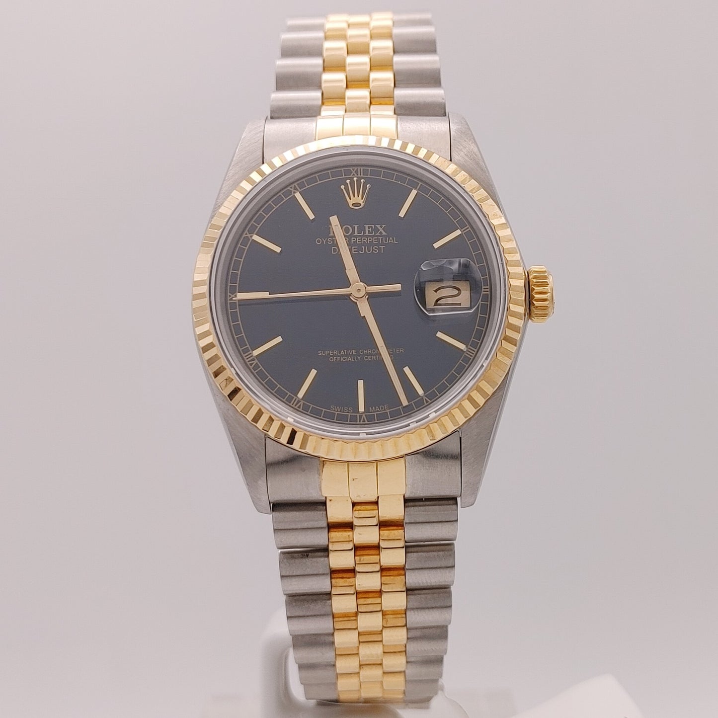 Datejust 36 Black & Yellow Gold Unisex Watch