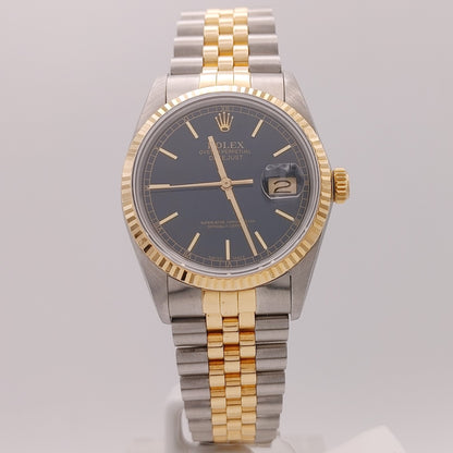 Datejust 36 Black & Yellow Gold Unisex Watch