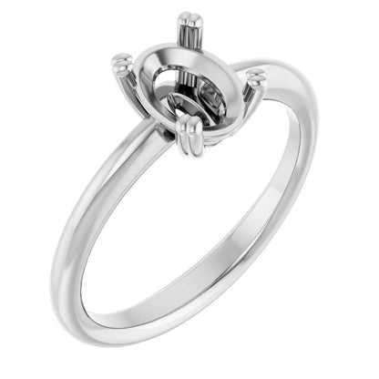 Oval Solitaire Ring