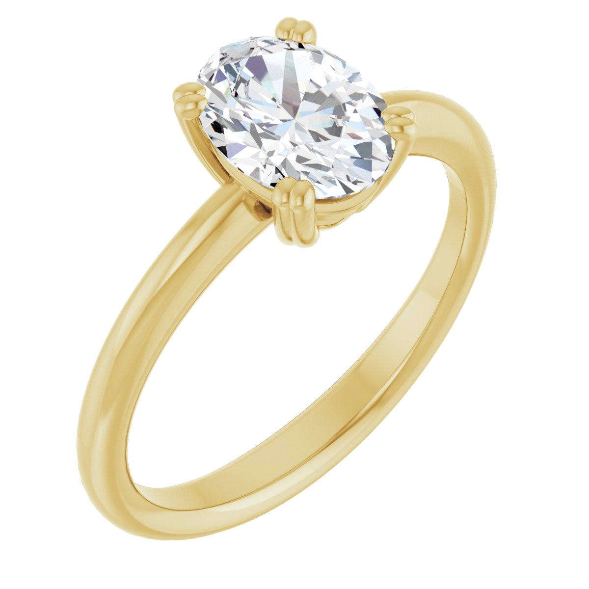 Oval Solitaire Ring