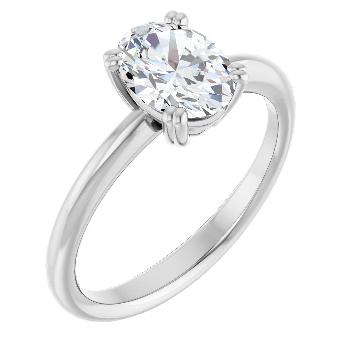 Oval Solitaire Ring