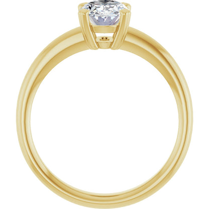 Oval Solitaire Ring