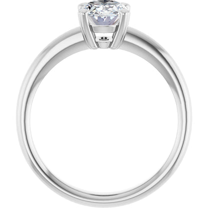 Oval Solitaire Ring