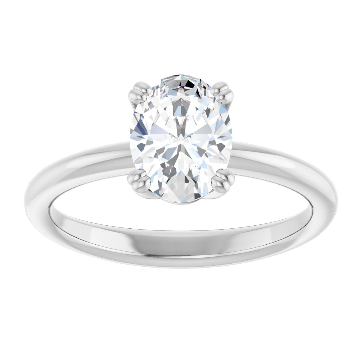 Oval Solitaire Ring