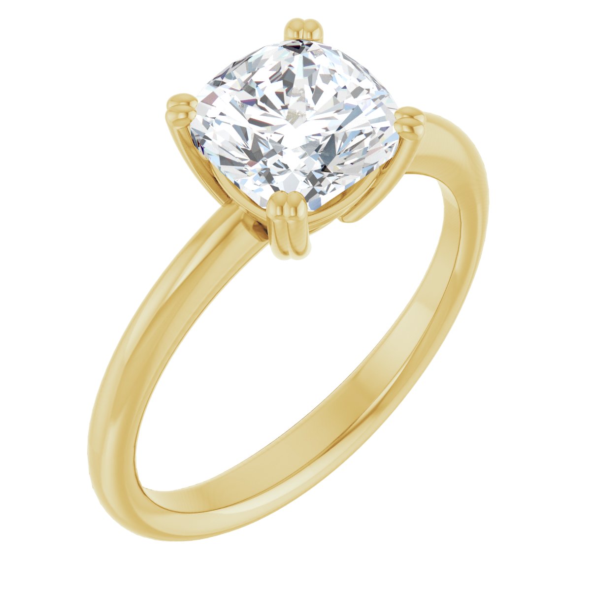 Cushion Solitaire Ring