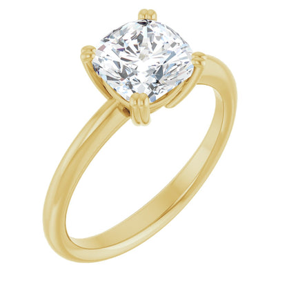 Cushion Solitaire Ring