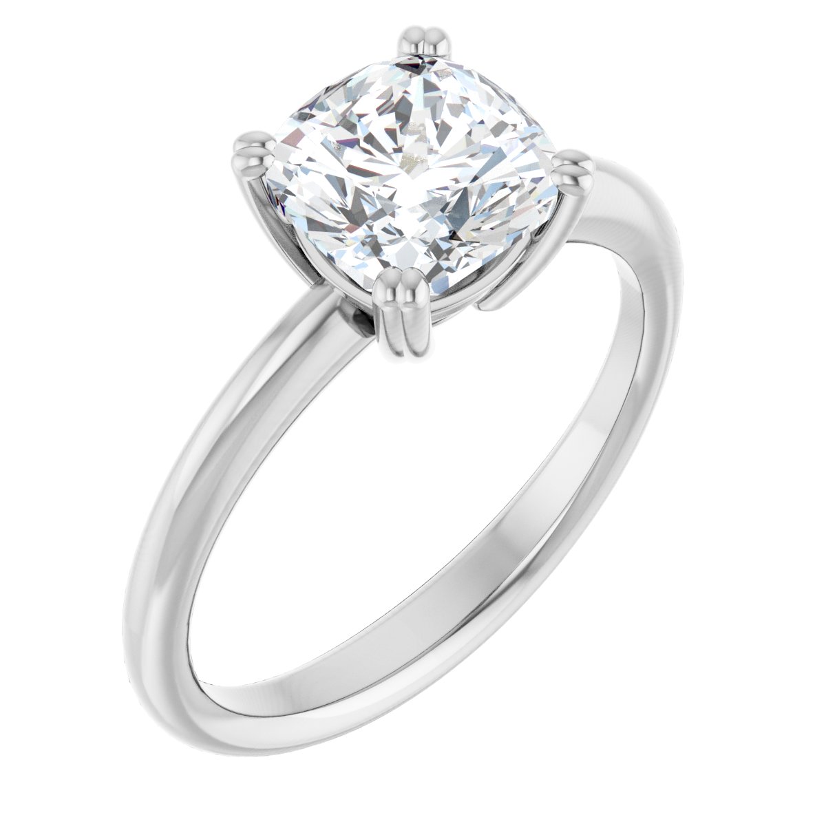 Cushion Solitaire Ring