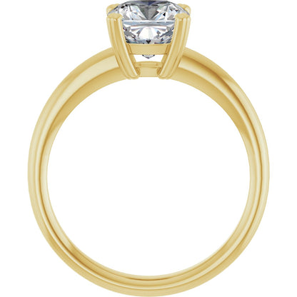 Cushion Solitaire Ring