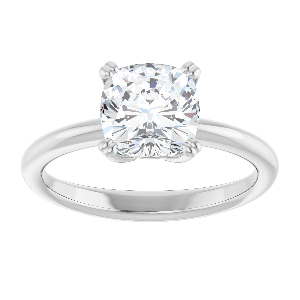 Cushion Solitaire Ring