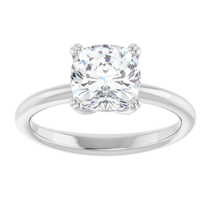 Cushion Solitaire Ring