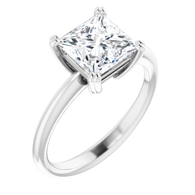 Princess Solitaire Ring