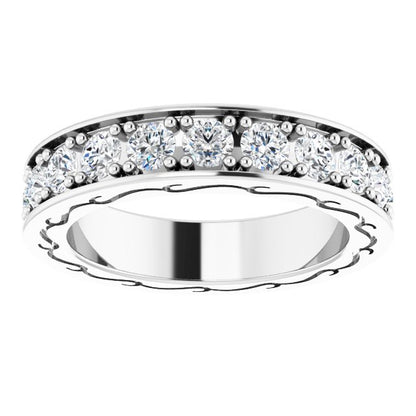 Round Brilliant Eternity Band