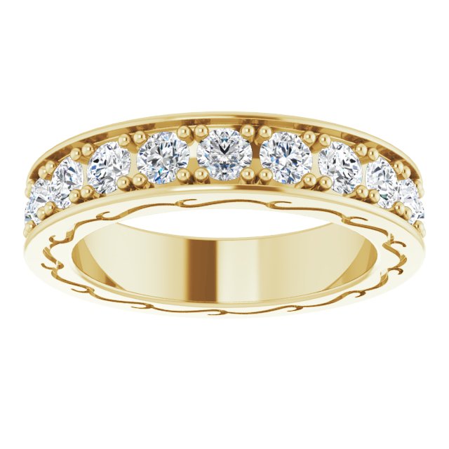 Round Brilliant Eternity Band