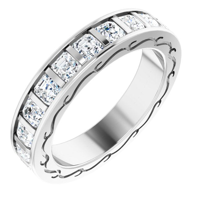 Asscher Eternity Band