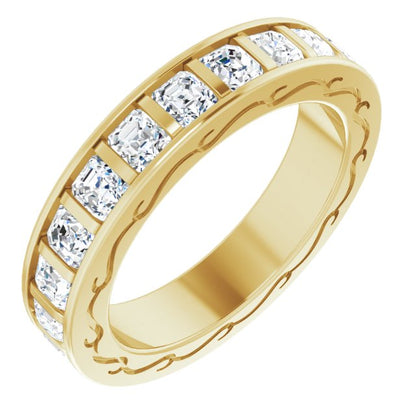 Asscher Eternity Band