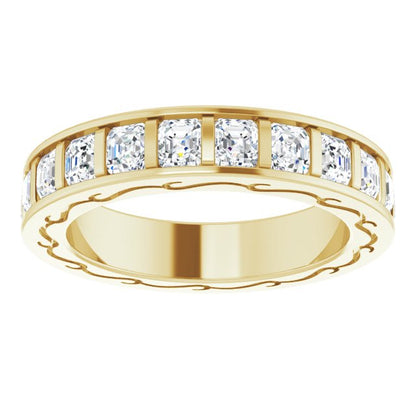 Asscher Eternity Band