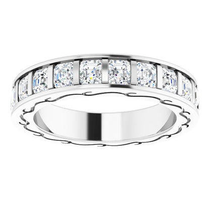 Asscher Eternity Band