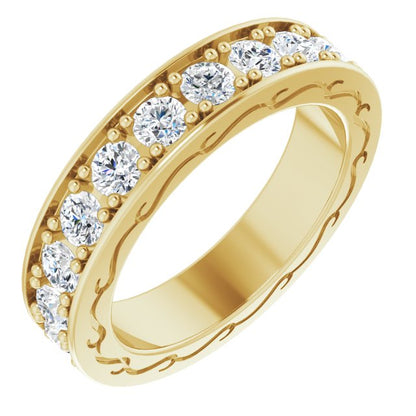 Round Brilliant Eternity Band