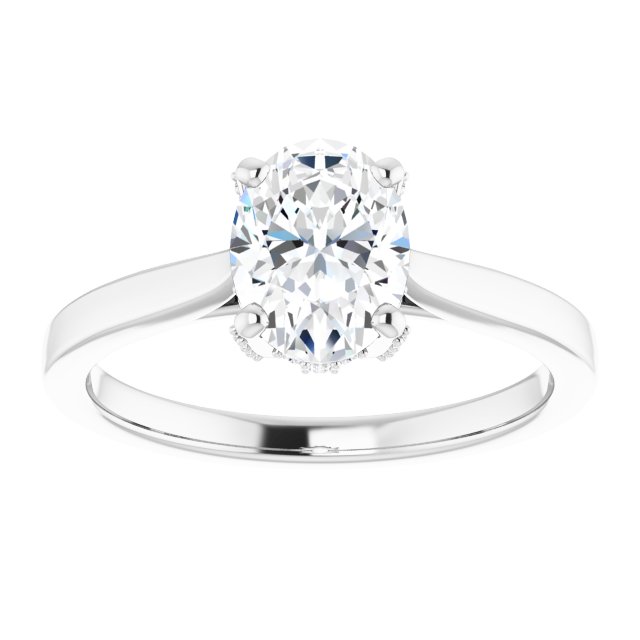 Oval Solitaire Engagement Ring