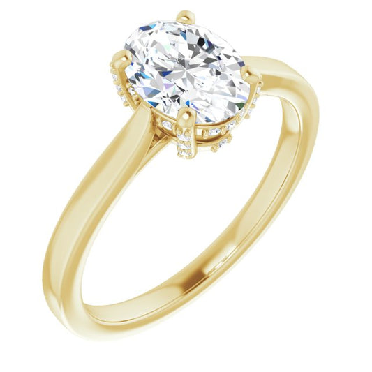 Oval Solitaire Engagement Ring