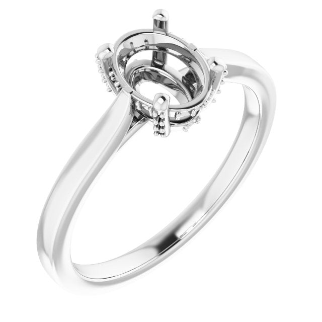 Oval Solitaire Engagement Ring