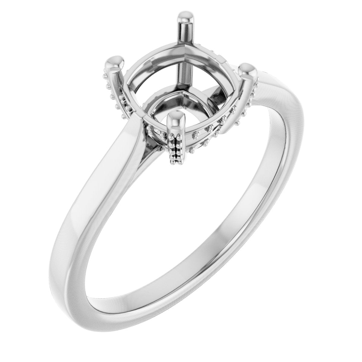 Cushion Solitaire Engagement Ring