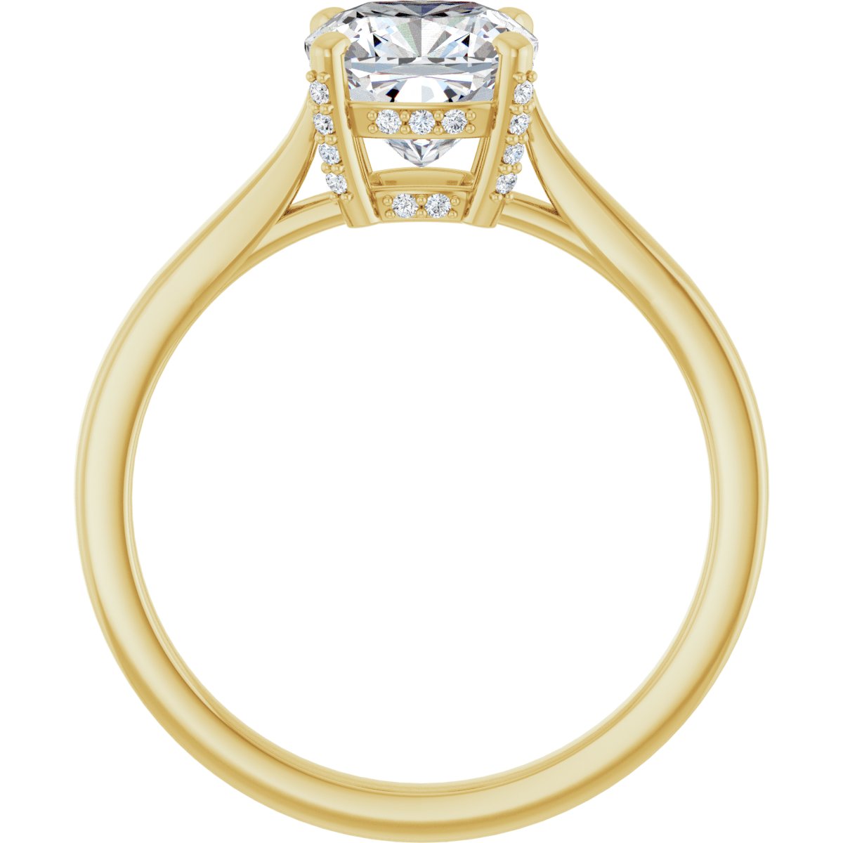 Cushion Solitaire Engagement Ring