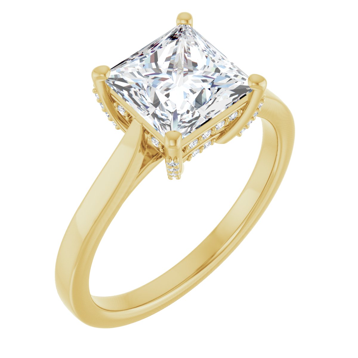 Princess Solitaire Engagement Ring