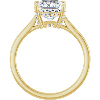 Princess Solitaire Engagement Ring