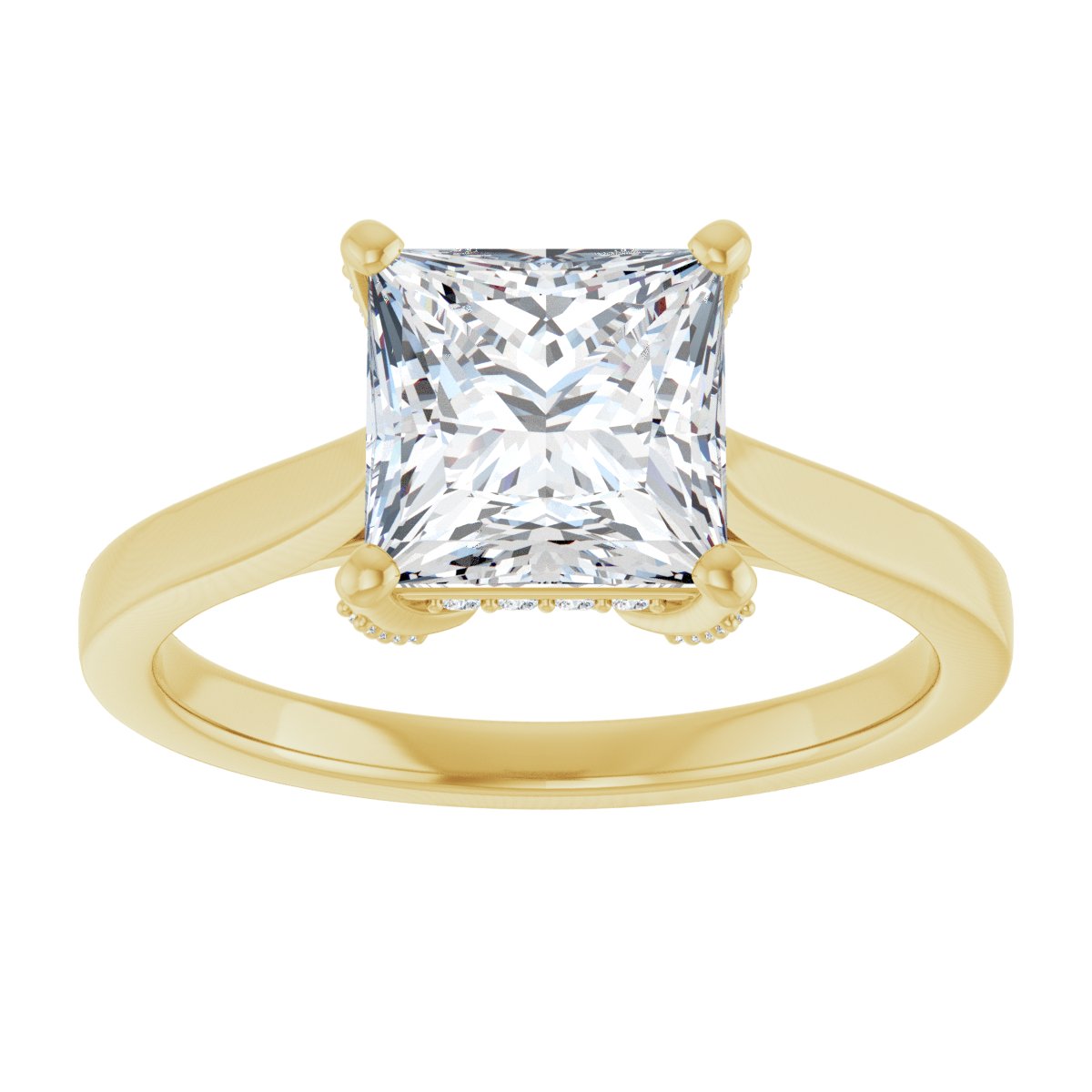 Princess Solitaire Engagement Ring