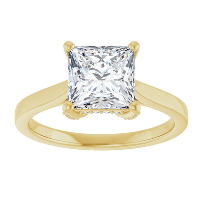 Princess Solitaire Engagement Ring