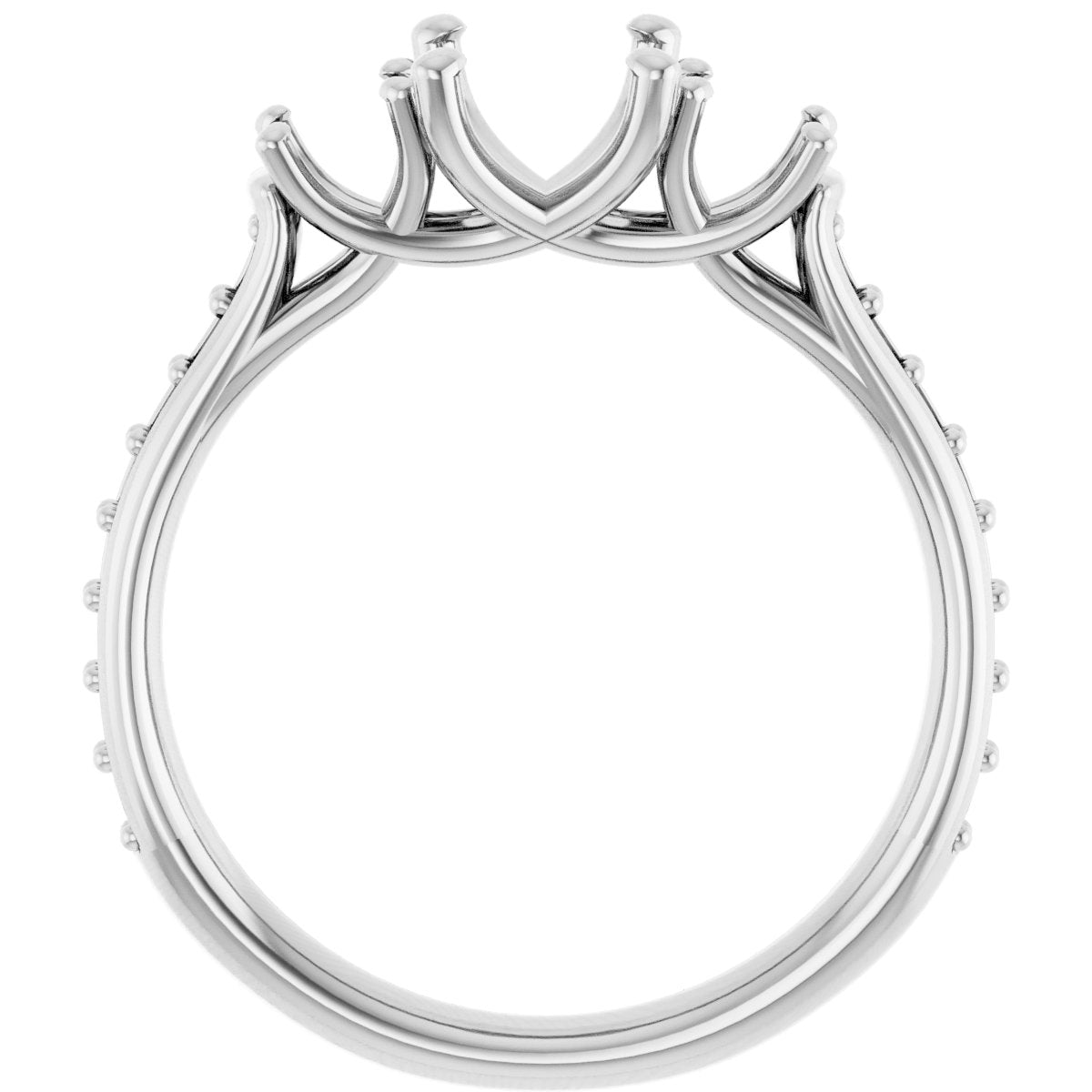 Oval Three-Stone Engagement Ring