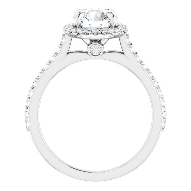 Round Brilliant Halo-Style Engagement Ring