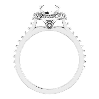 Round Brilliant Halo-Style Engagement Ring