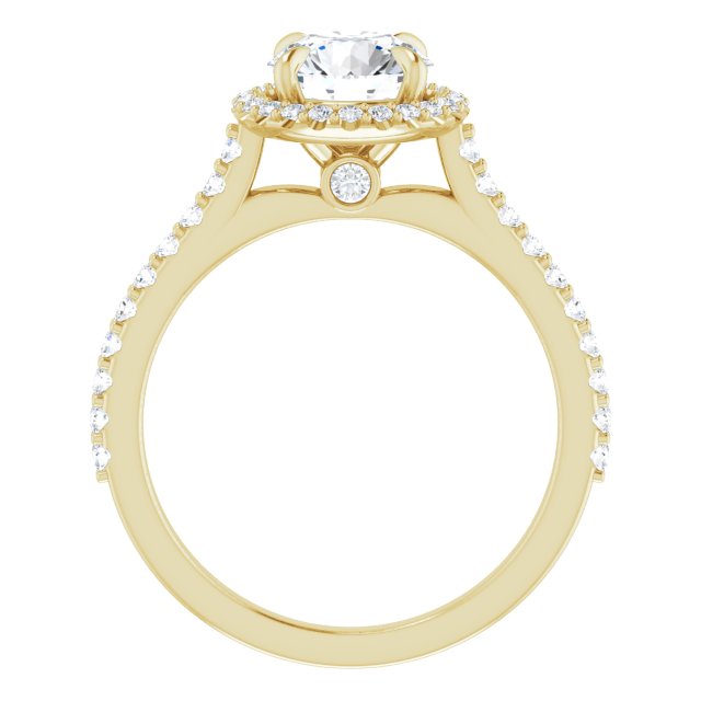 Round Brilliant Halo-Style Engagement Ring