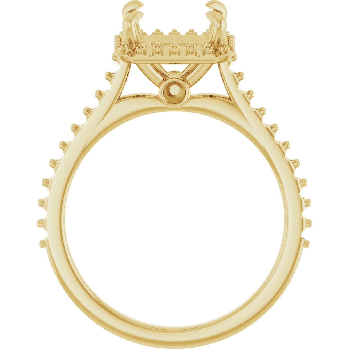 Princess Halo-Style Engagement Ring