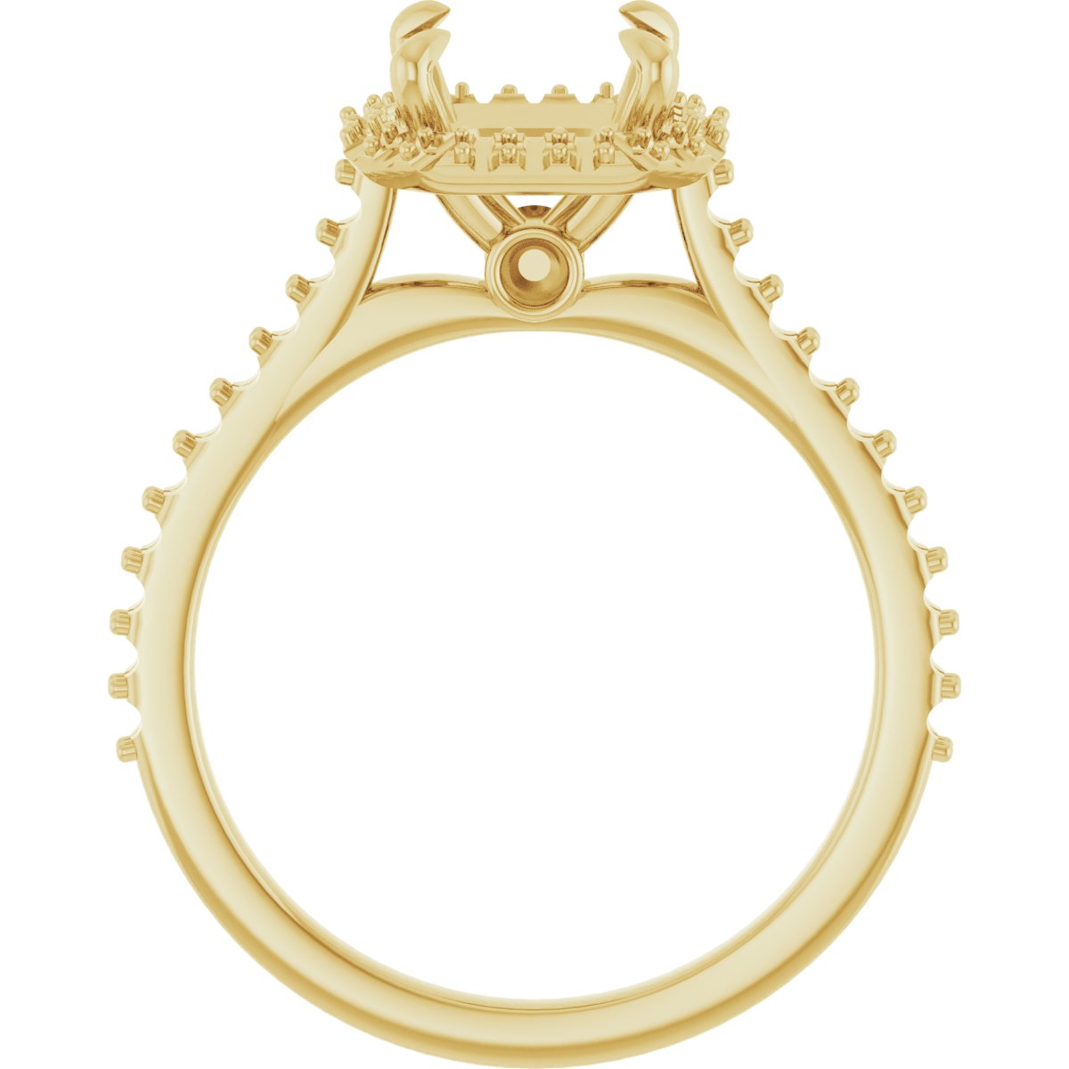 Asscher Halo-Style Engagement Ring