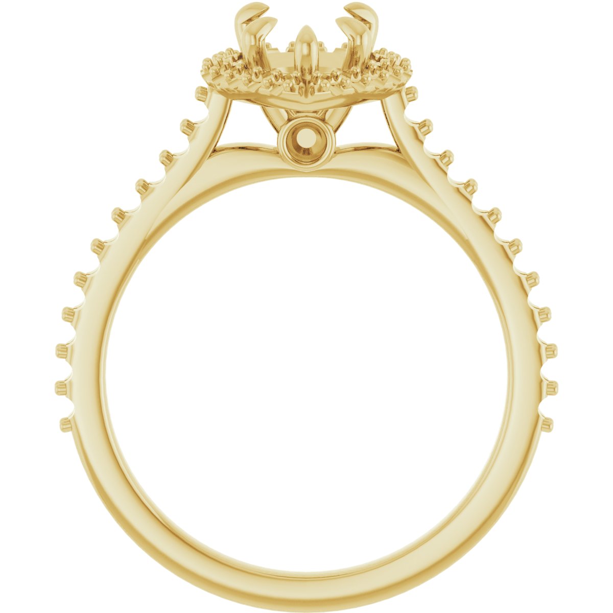 Pear Halo-Style Engagement Ring