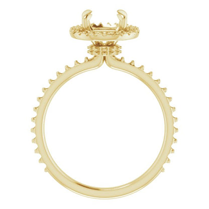 Round Brilliant Halo-Style Engagement Ring