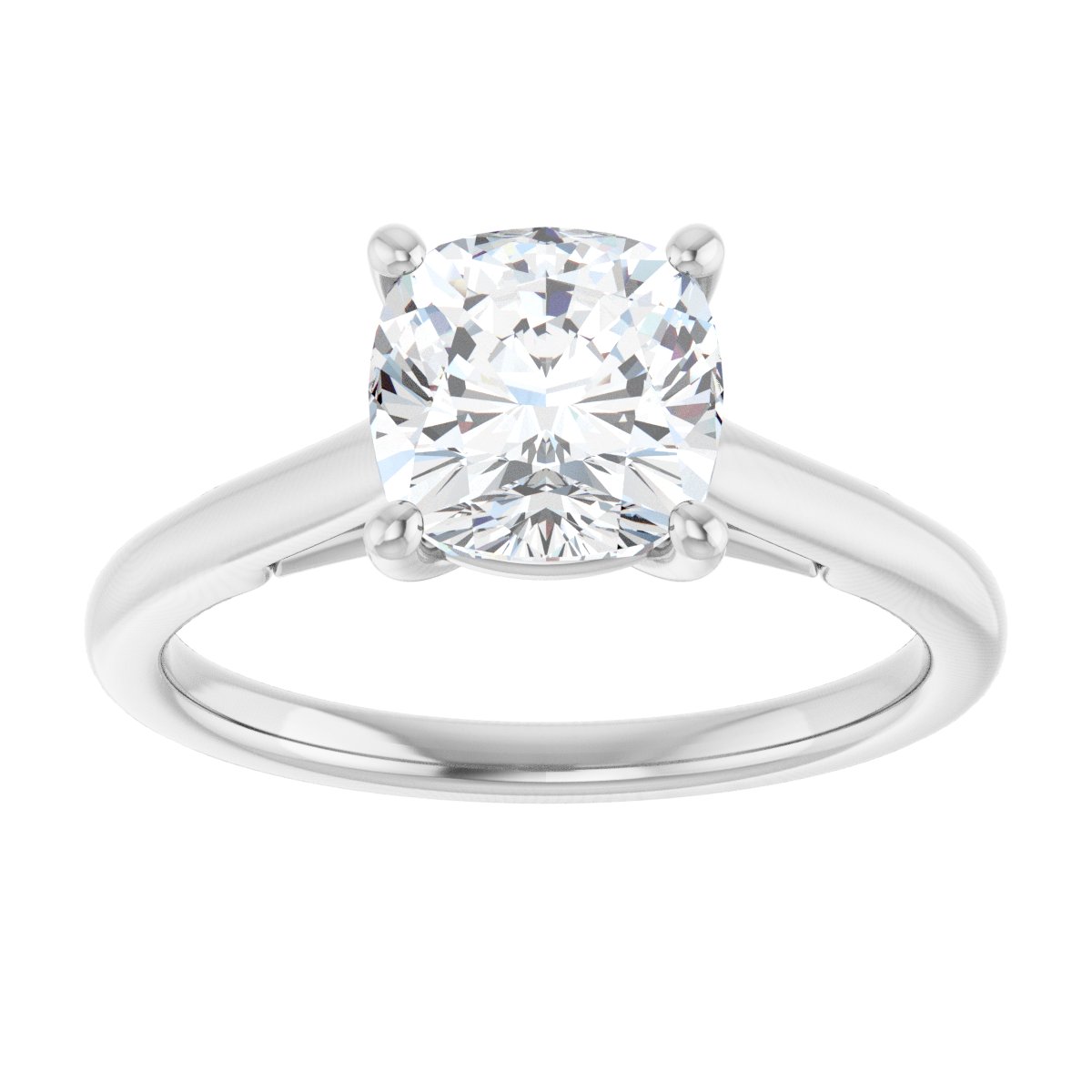 Cushion Solitaire Engagement Ring