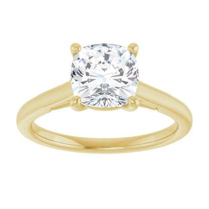 Cushion Solitaire Engagement Ring