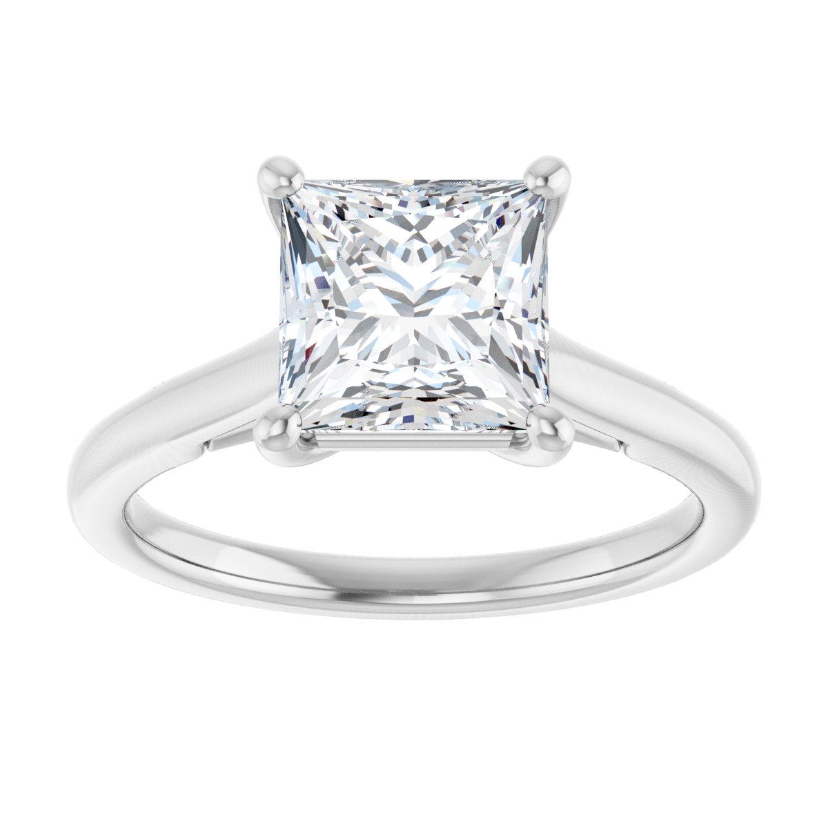 Princess Solitaire Engagement Ring