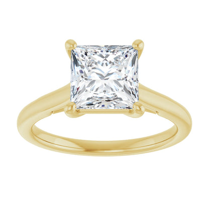 Princess Solitaire Engagement Ring