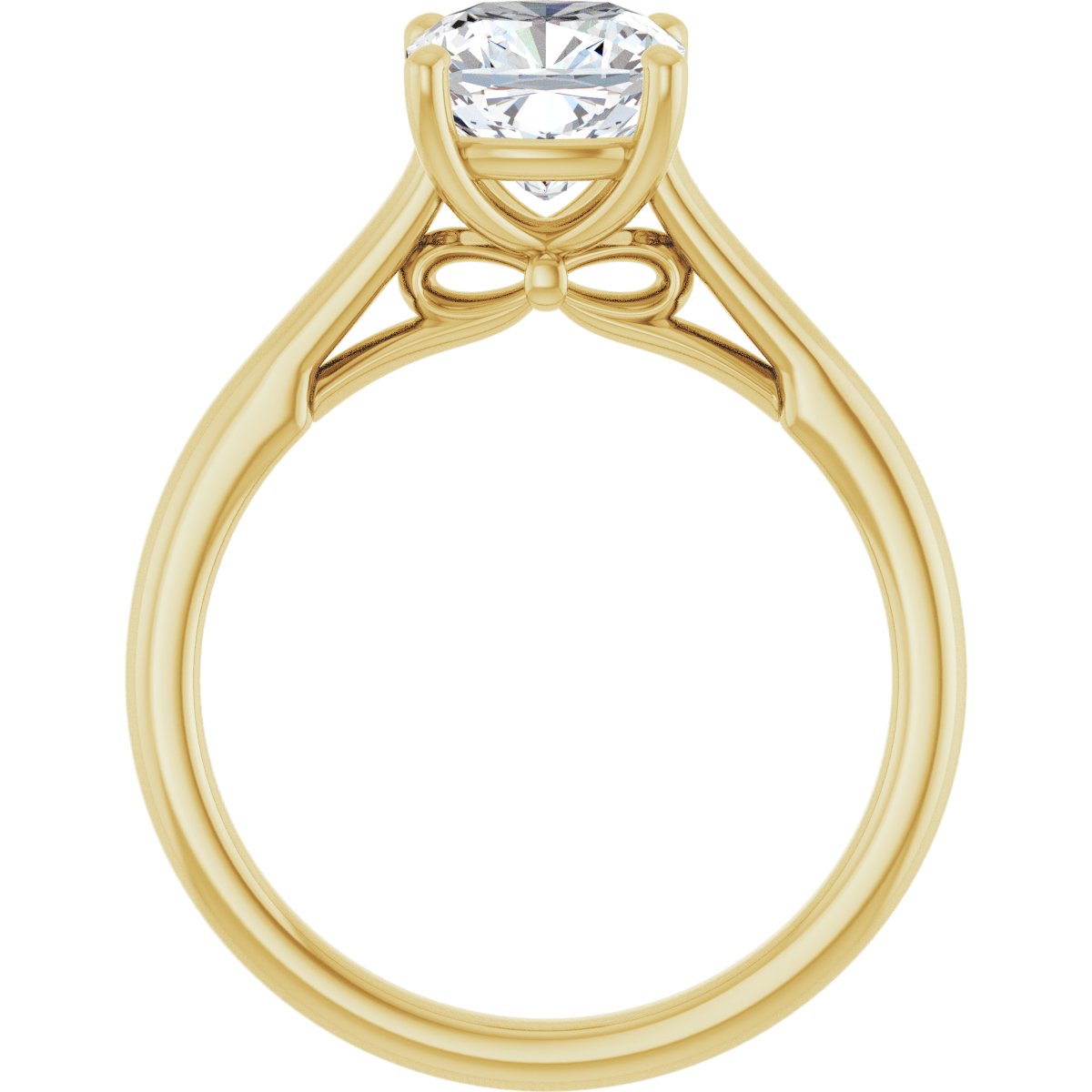 Cushion Solitaire Engagement Ring