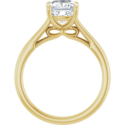 Cushion Solitaire Engagement Ring